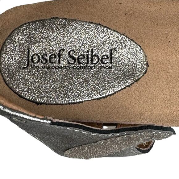 Josef Seibel Clea Platform Sandals - Metallic Silver - Size 36 (US 6.5) - Picture 8 of 10